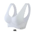 thumbnail image 4 of Qarigey Sujetador sin costuras sexy y de apoyo para mujeres que quieren comodidad y estilo Push Up Bra Bra Push Up Sujetador deportivo Ropa Ropa interior Blanco,1 4XL, 4 of 6
