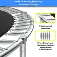 thumbnail image 5 of 14ft Trampoline with Basketball hoop, SEGMART Upgraded Round Outdoor Kids Trampoline with Enclosure Net, Heavy Duty Backyard Trampoline, Recreational Trampoline for Adults Kids, 5 of 9