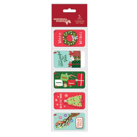 Winterhill Studio 2Pack 5 Count Handmade Gift Tags - - Warm Wishes