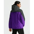 thumbnail image 3 of GEMYSE Women's Mountain Waterproof Ski Snow Jacket Winter Windproof Rain Jacket(Purple, 2XL), 3 of 5