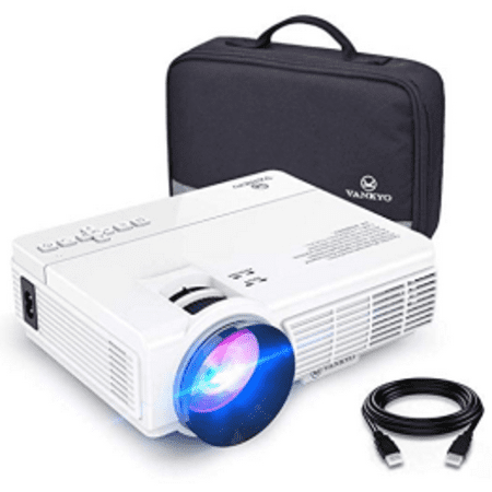 VANKYO LEISURE 3 Mini Projector, 1080P and 170'' Display Supported, 2400 Lux Portable Movie Projector with 40,000 Hrs LED Lamp Life, Compatible with TV Stick, PS4, HDMI, VGA, TF, AV and