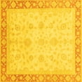 thumbnail image 1 of Ahgly Company Indoor Square Abstract Yellow Modern Area Rugs, 3' Square, 1 of 4