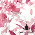 thumbnail image 4 of Extra Long Shower Curtain 72 x 84 Inch, Tall Watercolor Floral Fabric Shower Curtain, Modern Abstract Pink Flower Bathroom Shower Curtain Set with Hooks, 4 of 6