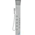 thumbnail image 2 of High-Pressure Shower Panel Tower with Rainfall Showerhead, 5 Body Jets, 3-Setting Handheld Spray & 59" Hose - Stainless Steel Wall-Mounted Shower System, 2 of 11