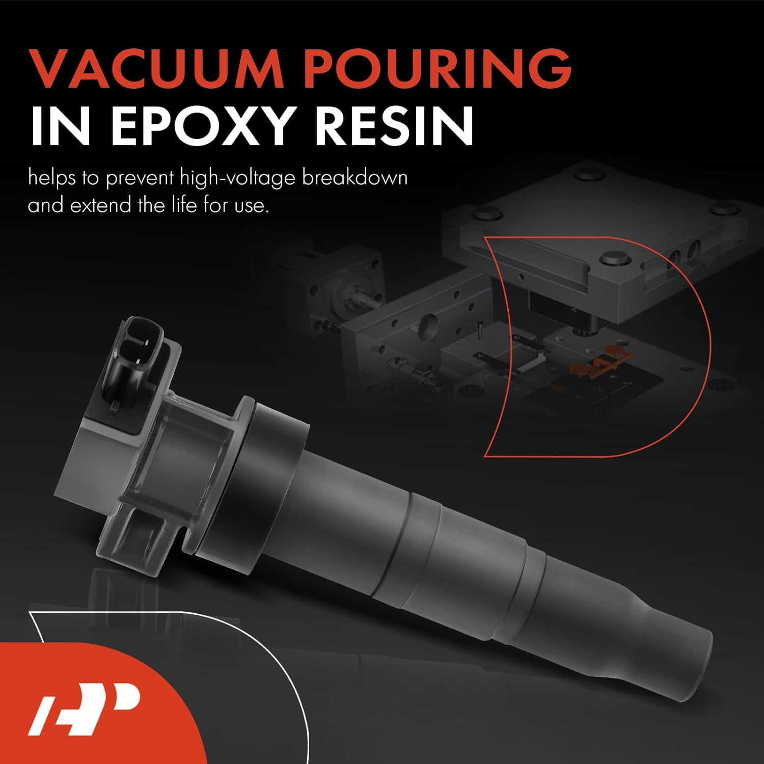 A-Premium Ignition Coil Pack Replacement for Hyundai Santa Fe Azera Sonata Genesis Kia Sorento Sedona Amanti V6 3.3L 3.5L 3.8L 6-PC Set