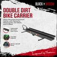thumbnail image 2 of Black Widow Motorcycle Bike Carrier w/Ramp for 2" Hitch, 400 Pound Capacity, 2 of 10