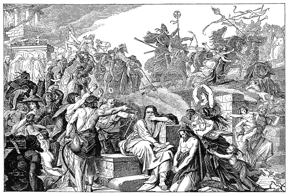 Babylonian Captivity Nnebuchadnezzar Carrying The Jews Into Captivity