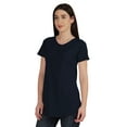 thumbnail image 3 of Inkmeso Womens Short Sleeve Button Tunic Top Cotton Tee Long Length Tshirt For Leggings, 3 of 8