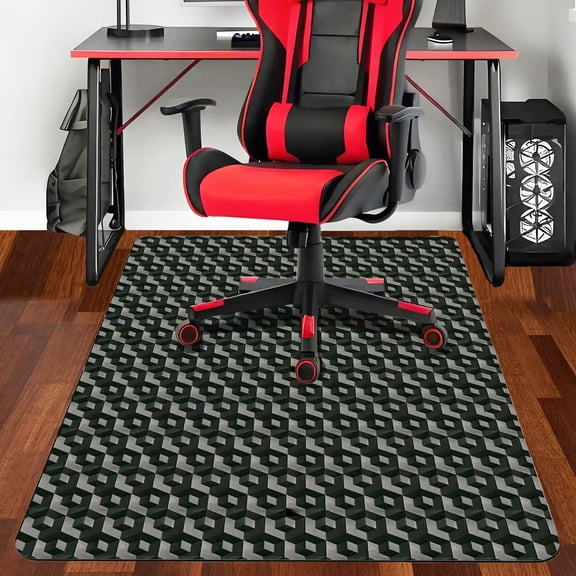 Petoto Office Chair Mat for Hardwood Floor, 36'' x 48'' Anti-Slip Waterproof Floor Protector Desk Chair Mat for Rolling Chairs, Easy Glide Floor Mat for Home, Gaming