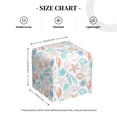thumbnail image 3 of Uemuo Colorful Seashells1 Tissue Box Cover Holder, Square with Bottom Belt - PVC Leather Decorative Organizer for Tabletop, Bathroom, Car, Office, 3 of 8