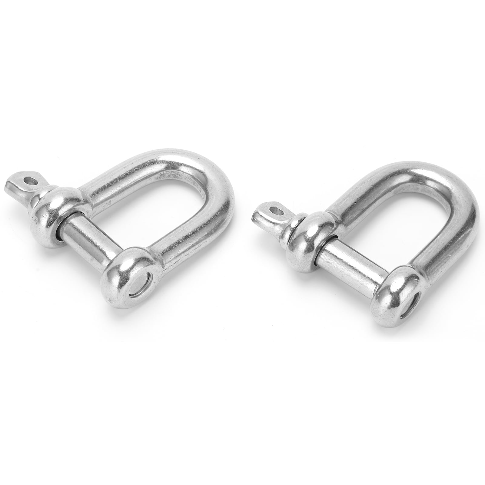 D Type Rigging Chain Shackle Hooks, Straight 2PCS Shackle D Rigging Hooks 304 Stainless Steel