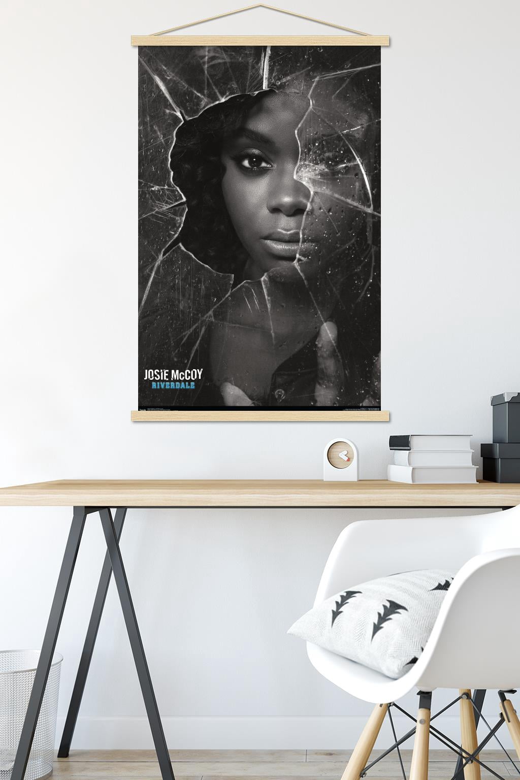 Riverdale - Shattered Josie Wall Poster with Wooden Magnetic Frame, 22.375" x 34"