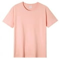 thumbnail image 1 of Selected pure cotton round neck parent-child short-sleeved shirt, casual party sports loose top, 1 of 2