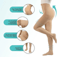 thumbnail image 3 of Compression Pantyhose for Women, 20-30mmHg Graduated Compression Stockings & Leggings, Closed Toe Support Hose Tights, 3 of 7