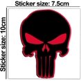 thumbnail image 2 of 2 x PVC Stickers Skull Punisher Black Red Decal B 19, 2 of 5