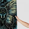thumbnail image 3 of Orinice Butterfly Wolf Gothic Art Bathroom Decor Set Polyester Fabric Fashion Bathroom Decor with Hooks 60x72, 3 of 7