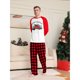 thumbnail image 4 of Conjuntos de pijamas navideños a juego para toda la familia 2024, estampado de rayas verdes, ropa de dormir para adultos, papá, madre e hija, ropa para bebés y niñas, 4 of 5