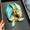 thumbnail image 2 of 100% Mulberry Silk Scarf |  Luxury Shawl, Year-Round Versatile Wrap, Birthday/Wedding Gift, 20g Ultra-Light, 53x53cm, Machine-Finished Edges,5353,As Picture,Artistic,5353,As Picture, 2 of 7
