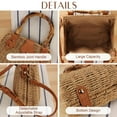 thumbnail image 2 of Summer Straw Woven Beach Bag Crossbody Handbags for Women, 2 of 6