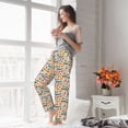 thumbnail image 5 of Salouo Falling Pumpkins On Car Print Women's Pajama Pants Casual Loose Sweatpants PJs Flowy Pants Drawstring Palazzo for Women Wide Leg Pants Lounge Pajama -Medium, 5 of 8