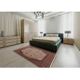 thumbnail image 4 of Ahgly Tapis d'Intérieur Carré Mid-Century Moderne Brun Camel Oriental, 5 Pieds Carré, 4 of 6