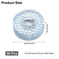 thumbnail image 2 of Uxcell 30Pcs Pies de tabla de cortar transparentes, 0.43" H x 1.14" D Almohadillas de goma redondas antideslizantes con tornillos y arandela de acero inoxidable incorporada para muebles, 2 of 6