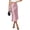 Pink, variant on PRETTYGARDEN Womens Satin Skirt Summer Silk Business Casual High Waisted A Line Flowy Work Wedding Cocktail Midi Skirts