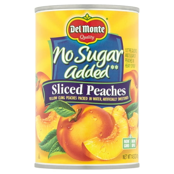 Del Monte Sliced yellow Cling Peaches No Sugar Added