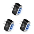 thumbnail image 3 of crativent US Plug Charger USB LED Cellphone Charging Adapter Portable Circuit for Protection Electronic Replacement Block Accessory Black 3Set, 3 of 6