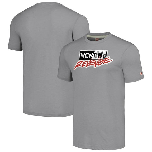 Men's Homage Heather Gray WCW/nWo Revenge Tri-Blend T-Shirt
