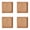 Brown, variant on Wood Coasters Set of 4, Stackable Reusable Drink Coasters for Coffee Tea Table Protection, Wooden Cup Mat for Home Bar Desk Supplies, Coaster for Glasses and Mugs, Housewarming Gift