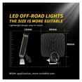 thumbnail image 4 of 1Pc Car LED Bar Worklight 48W Offroad Work Light 12V Auto Light Fog Lamp Off Road 4x4 LED Tractor Spotlight For Truck ATV ,Light Your Way Forward, 4 of 4