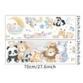 thumbnail image 3 of Wall Stickers Cute Elephant Panda Hippo Children'S Room Kindergarten Home,Pink Home Wall Stickers, 3 of 5
