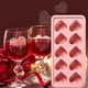 thumbnail image 4 of Xihbxyly Moldes de Hielo En Forma de Corazón, Diseño Fácil de Desmoldar, Material Antiadherente Flexible, Decoración para Cenas Románticas, Recuerdo de Boda, Aptos para Lavavajillas, Bandeja de Hielo, 4 of 4