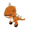 thumbnail image 4 of Kit de crochet de animales para principiantes, kit de tejido, muñeco de dinosaurio adorable amarillo, 4 of 9