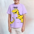 thumbnail image 2 of TOWED22 Boys T Shirts, Toddler Boys Graphic Tees, Boy Short Sleeve Tee Shirts Tops for 3-8 Years Kids(Purple,7-8 Y), 2 of 5