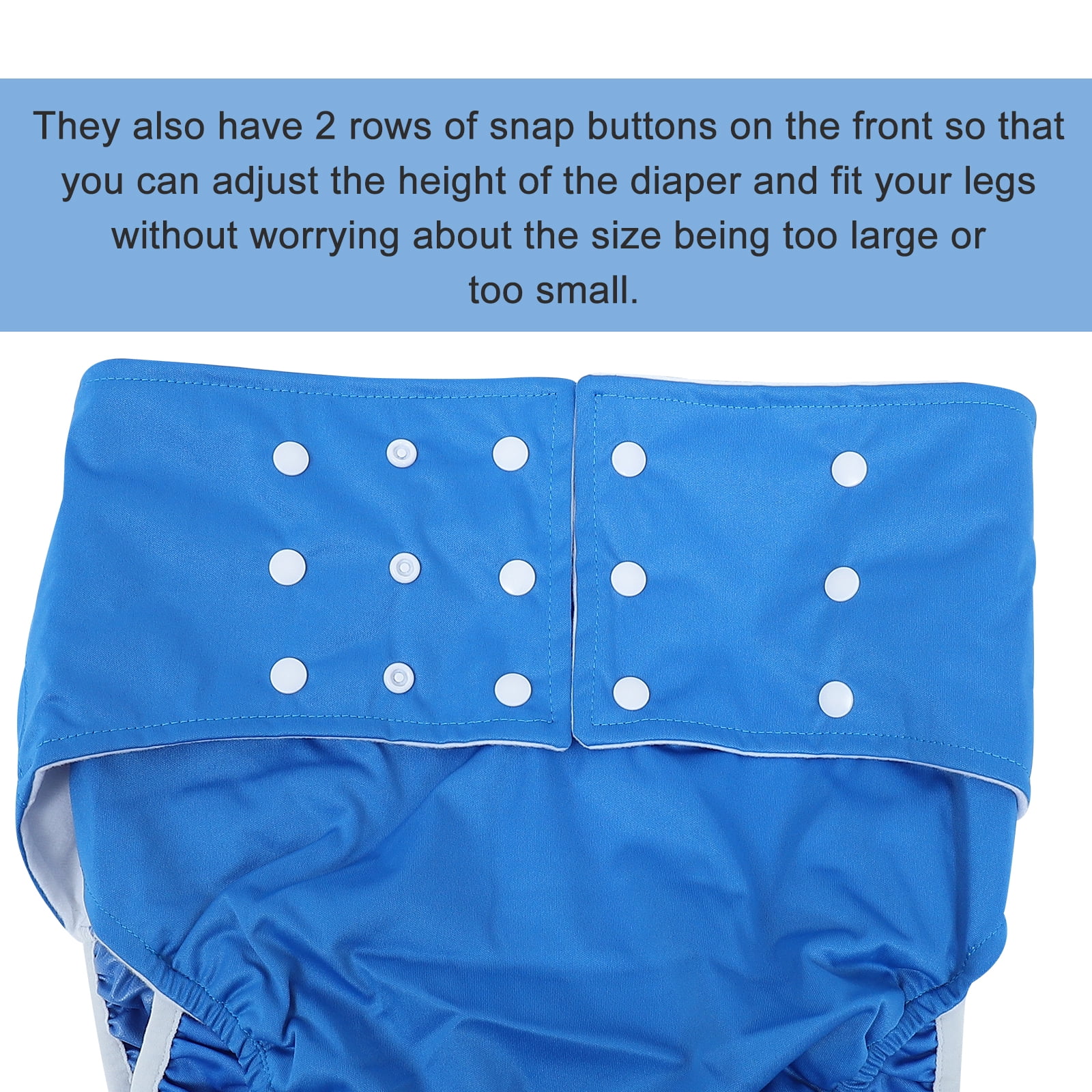 Reusable Adult Diaper Plastic Pants for Elderly Incontinence Cloth Diapers Skin Friendly Washable