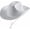 White, variant on White Cowgirl Hat - (Pack of 2) Adult Size Pink Star Cowboy Hats For Women With Sequin Trim Fringe, Adjustable Neck Drawstring For Costume Party, Play Dress-up