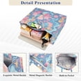 thumbnail image 5 of Corduroy Composite Fabric Tote Bag Magnetic Snap Large Capacity Crossbody Bag Beige Shoulder Strap Cute Little Mermaids, 5 of 8