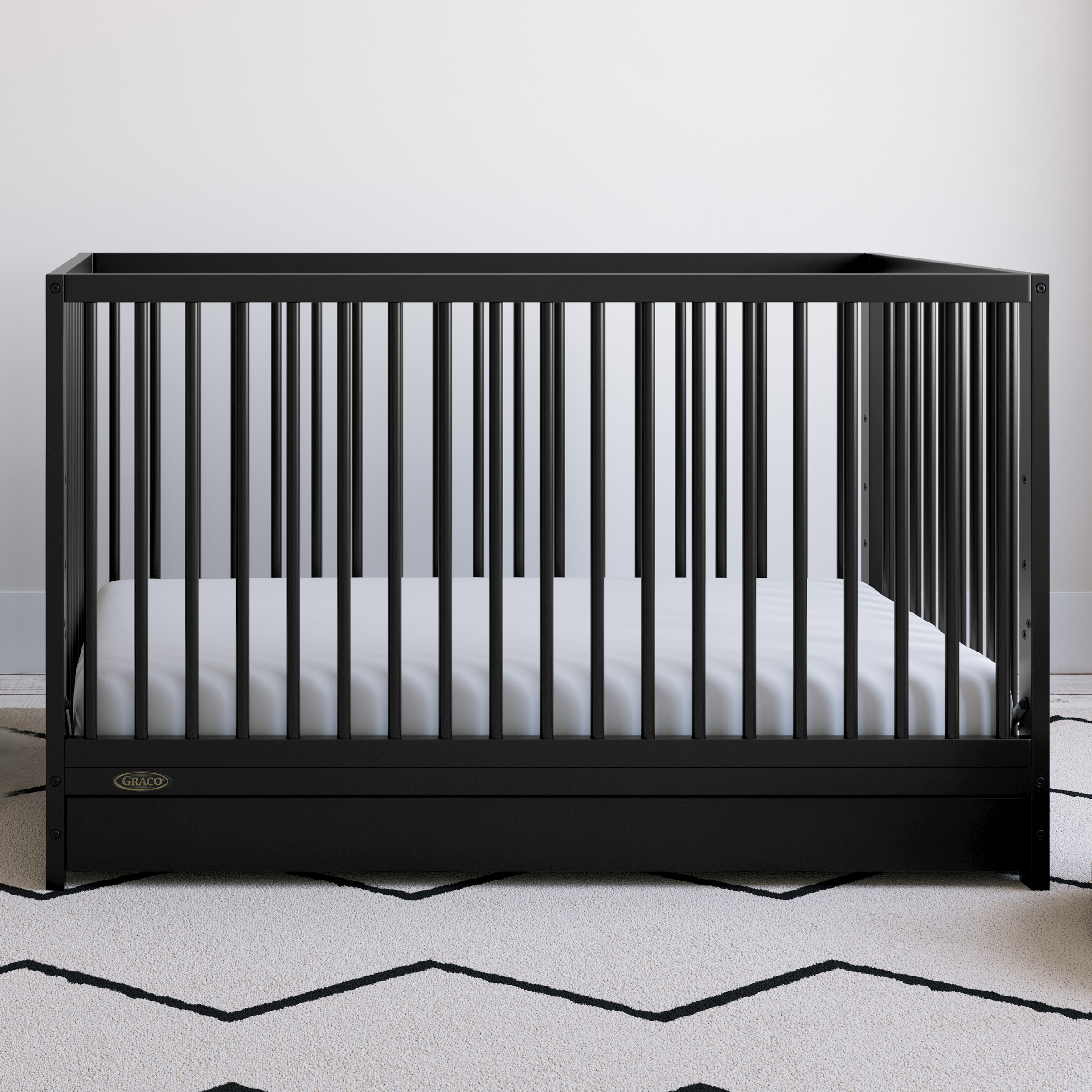 Graco Teddi 5-in-1 Convertible Baby Crib with Drawer, Black - image 3 of 16