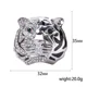 thumbnail image 1 of Broche léopard en strass pour femmes, Badge de tigre unisexe, broche de loup, fête de bureau, cadeaux pour amis, accessoires bijoux, 1 of 4