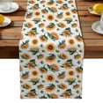 thumbnail image 2 of Burlap Table Runner 70 Inches Long, Watercolor Sunflower Leaves on White Non-Slip Kitchen Table Runners for Dining Room Everyday Use Party Table Decorations Pastoral Plant, 2 of 9