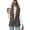 Candy Cane Christmas Pattern, variant on Chririnla Autumn Camo Leaf Print, Button Down Slim Fit Women's Sleeveless Waistcoat Vest Woven Fabric Women's Sleeveless Suit Vest for Work Spring