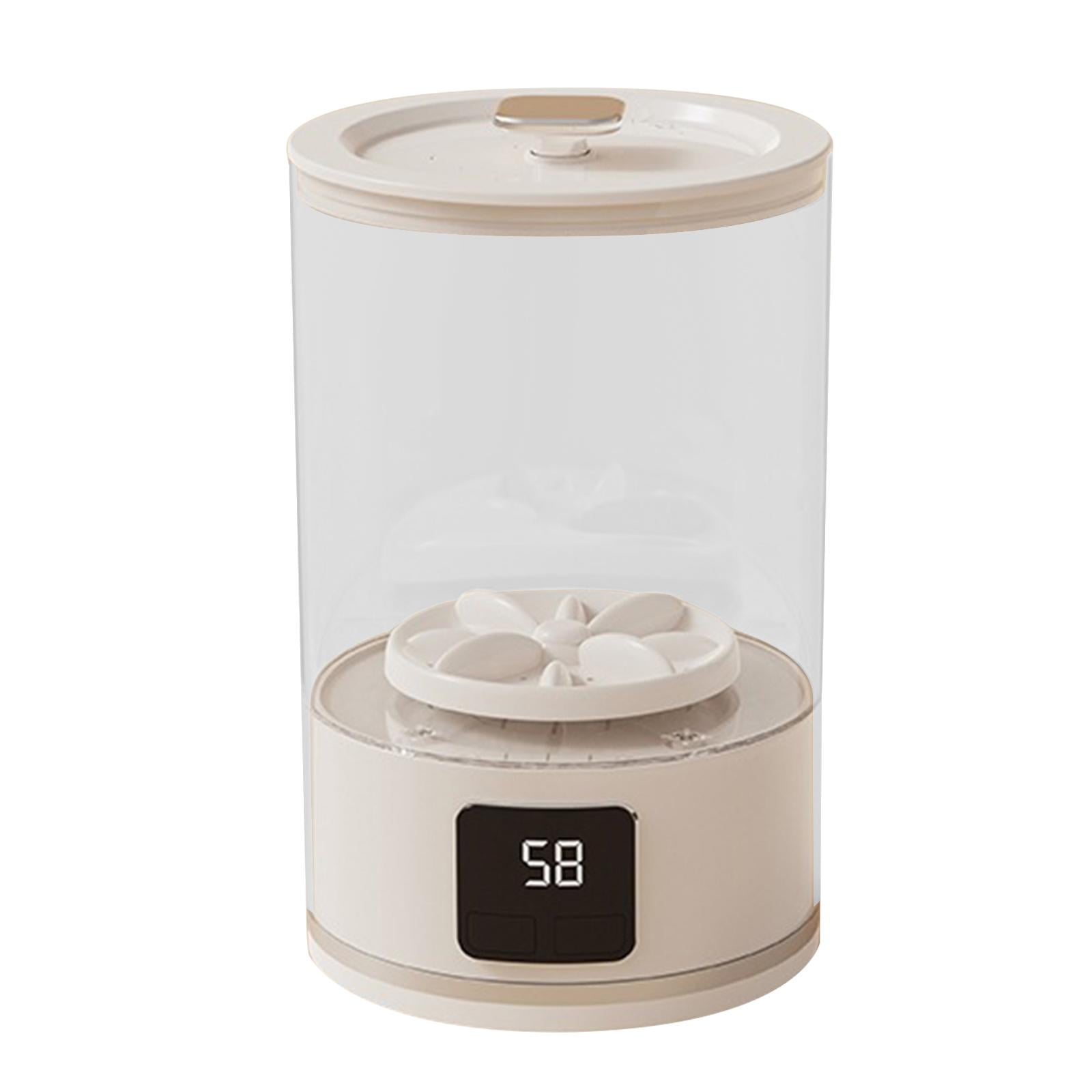 CarpNettore Portable Washing Machine Home Appliances LED Display Quiet Small Washing Machine white