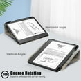 thumbnail image 3 of ELEHOLD Leather Protective Case for Kindle Scribe 10.2 inch (2022 Release), Multi-Angle Kickstand 360° Rotating Swivel Stand Anti-Slip Strip Full-body Protective Shockproof Cover, Gray, 3 of 8