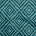 thumbnail image 1 of oneOone Viscose Chiffon Turquoise Blue Fabric Geometric Sewing Craft Projects Fabric Prints By Yard 42 Inch Wide, 1 of 4