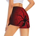 thumbnail image 3 of Sigee Spider on the Web for Women's Athletic Shorts High Waisted Running Shorts Pocket Sporty Short Gym Elastic Workout ShortsX-Large, 3 of 9