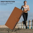 thumbnail image 7 of Wallet Case Compatible for Google Pixel 6 Pro, PU Leather Magnetic Closure Protective Flip Folio Case with 3 Card Holder and Wrist Strap Cover Women Men,Brown,For Google Pixel 6 Pro, 7 of 7