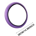 thumbnail image 2 of Ice Silk Breathable Microfiber Steering Wheel Cover for Various Vehicles Anti- and Anti-scratch Comfortable Grip Easy to Install, 2 of 5