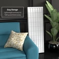 thumbnail image 6 of Red Lantern 4 ft. Short Window Pane Shoji Screen - White - 4 Panels, 6 of 7